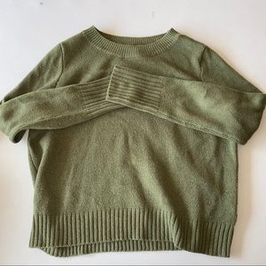 H&M's Olive Green Crew Neck Sweater